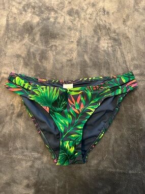 Xhilaration Tropical Leaf Bikini Bottoms